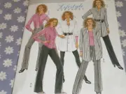 BUTTERICK 5102 MISSES/PETITE SHIRT TIE & PANTS PATTERN-UNCUT-8-14