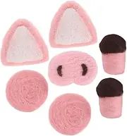 LIGHTAOTAO DIY Plush Pig Toy Parts Kit Ears Nose Blusher Legs Crochet Animal Craft Supplies for Boys and Girls