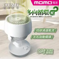 在飛比找momo購物網優惠-CHIMEI 奇美 8吋強力氣流 多向循環自動擺頭循環扇/風