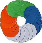 20pcs Self-adhesive Sandpaper Discs (3000/5000/7000/10000 Grit) Double Sided Flocking Frosted Multi-use Sanding Discs