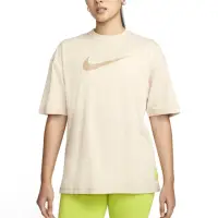 在飛比找momo購物網優惠-【NIKE 耐吉】NSW Swoosh Tee 女款 奶茶色