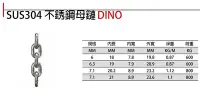 在飛比找Yahoo!奇摩拍賣優惠-SUS304 DINO 不銹鋼母鏈 不鏽鋼母鏈