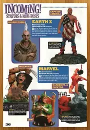 2002 Dynamic Forces Marvel Statues Print Ad/Poster Wolverine Earth X Elektra Art