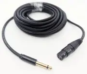 Harmo XLR F to 1/4" Jack long 32ft cable for harmonica microphone