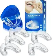 CHUCII Mouth Guard, Mouth Guard for Teeth Grinding, Mouthguard with Travel Cases, 2 Sizes for Adults & Youth