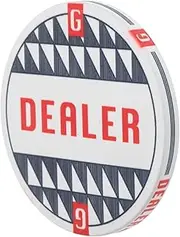 ibasenice Banker Number Sign Party Favor Number Chips Poker Chips for Poker Games Dealer Button Ceramic Game Markers Double Sided Game Markers Game Supplies Game Accessory Party Supply