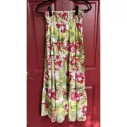 NWT Anthropologie RAGA Calida Floral Tiered Broomstick Maxi Silk Skirt Small
