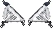 Car Fog Light Assembly Compatible With Hyundai For Elantra Sedan 2019 2020 Car Front Bumper Fog Light Turn Signal Lamp Cover Without Bulb 92302F2510 92301F2510(1 pair)