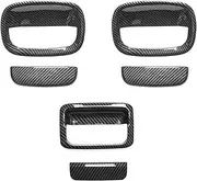Door Handle Shell Outer Door Handle Decoration Cover ABS Carbon Fiber Grain for -Jimny 2019 2020 2021 JB64 JB74