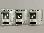 IKEA Solvinden Set of 6 White Pear LED Battery Operated Table Lights NEW BNIB