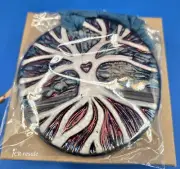 Raku Medallions Pottery Ornament I Am Harmonious Signed By Jeremy Diller NIB
