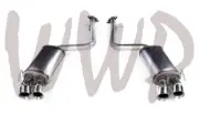 Stainless 2.25" Axle-Back Exhaust System 15-23 Lexus RC200/RC300/RC350 F-Sport (for: Lexus)