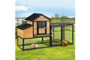 i.Pet Chicken Coop Rabbit Hutch Extra Large Wooden Run Cage Bunny House Outdoor