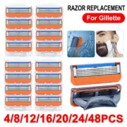 Up to 48x Replacement Blades For Gillette Fusion 5 Razor Shaver Shaving Trimmer