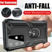 For Samsung Galaxy A04S A22 A32 A53 A13 A23 Hard Case Metal Ring Kickstand Cover