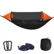 Double Camping Hanging Hammock Mosquito Net Outdoor Tree Straps Swing Hammock
