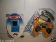 HANDHELD GAME VIDEO ELECTRONIC BASEBALL W/FREE HASBRO POCKET POGO BATTLESHIP-NOC