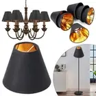 Black Lamp Covers Fabric Indoor Lighting Cloth Lampshade Home Decoration