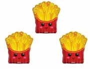 3 BALLOONS new FRENCH FRY fries fast junk food PARTY any occasion favors gift