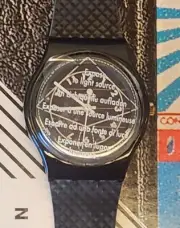 Swatch watch MOONSHINE SRB100 1995 Solar New Old Stock