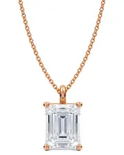 Lab Grown Diamonds 14K Rose Gold 5.00 ct. tw. Lab-Grown Diamond Necklace