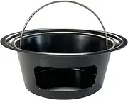 KAMaster Ash Can with Handle for Large Big Green Egg,Charcoal Ash Collector Must Haves Big Green Egg Accessories Carbon Steel Ash Pot High Temperature Resistance with Folding Handle Kamado Ash Basket