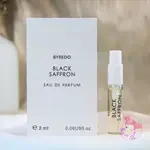 BYREDO 暗夜蕃紅花 BLACK SAFFRON 中性淡香精 2ML 全新 正版小樣