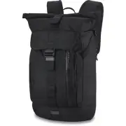 DaKine Motive 25 L Roll-Top Backpack Black Ballistic Laptop Bag 16" (22X13X5.5")