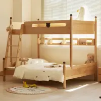 在飛比找momo購物網優惠-【橙家居·家具】艾勒系列4.5尺+架子上下舖床架 AL-H5