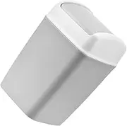 SOESFOUFU Swing Lid Bathroom Trash Bin Kitchen Garbage Container Practical Waste Basket for Office Hotel Living Proper Capacity Rubbish Bin