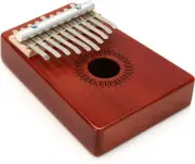 Sela SE242 Mahogany Kalimba 10-key - Red Finish (2-pack) Bundle