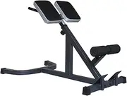 HCE Adjustable Hyper Extension Tower 45 Degree Angle - FID Sit-up Bench Roman Chair Lower Back Muscles Exercise Equipment - 5 Flat Positions Adjustment Abdominal Bench - for Abs and Core Workout