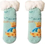 [Volicph] Baby Winter Floor Socks Toddlers Thick Cuff Non-Slip Sports Athletic High Socks for Baby Girls Non-Slip Socks Cuddly Socks Fluffy Socks Stopper Socks Hut Socks