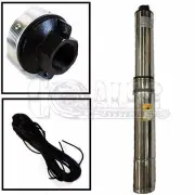 Deep Well Sub Pump 1/2 hp 110V 15 GPM 133' Brass Outlet 4" inch Submersible Well