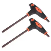 2 Pack 7mm Hex Key T-Handle Dual End Wrench Spanner Metric S2 Steel