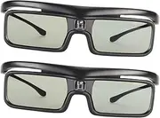 Rechargeable DLP Link 3D Glasses for LTV-2500/3000 Pro/3500 Pro Vanish TV Projectors - 144Hz Active Shutter Glasses, High Transmittance 3D Glasses