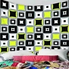 Yellow Diamond Pattern 3D Wall Hang Cloth Tapestry Fabric Decorations Decor