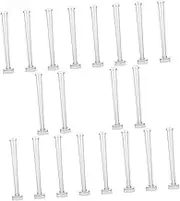 TEHAUX 20 Pcs Candle Mold Cylinder Candle Moulds Candle Making Molds Making Candle Mould Thin Taper Mold DIY Soap Molds Tapered Molds Tapered Candles Plastic Casting Mold Wedding Pala