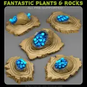 Crystal Dragon Egg Ruins-3D Printed Resin RPG/Dungeons & Dragon Tabletop Terrain