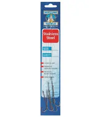 Neptune Snelled Stainless Steel Long Shank Hook Rig