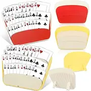 6Pcs Playing Cards Holders 3 Layers Storage Game Deck Tray Standable Free Hands Deck Holders Large Capacity for Adults