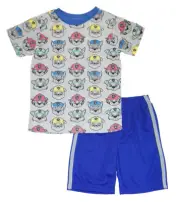 Paw Patrol Boys S/S Gray Face Top Two-Piece Short Set Size 2T 3T 4T 4 5 6 7