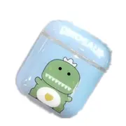 For Apple AirPods 1/2 Generation Universal Wireless Love Dinosaur Lmd Soft Shell Bluetooth Headphone Protective Case(Blue)