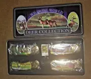 Wildlife World~*POCKET KNIFE DEER COLLECTION*~4 Folding Knives Keychain & Tin