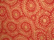 GP & AND J BAKER LEE JOFA fabric ON SALE! $200+y "FOXY" METALLIC GOLD/TOMATO RED
