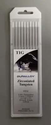 TIG Welding Tungstens Electrode Zirconiated 0.8%, 3.2mm, 175mm White Tip (10 Pk)