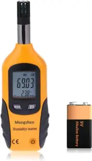 Mengshen Professional Digital Temperature Humidity Meter, Handheld Thermomete...