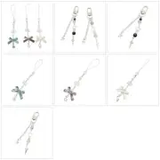 Sweet Bowknot Beads Pendant Phone Straps Bag Charm Key Decoration Chain