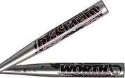 2023 Worth Mayhem Alloy All Association Slowpitch Softball Bat: WMHC3A