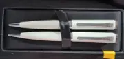 CROSS Sage Pen & 0.7mm Pencil Pearl White with Chrome Very Rare NEW in Box